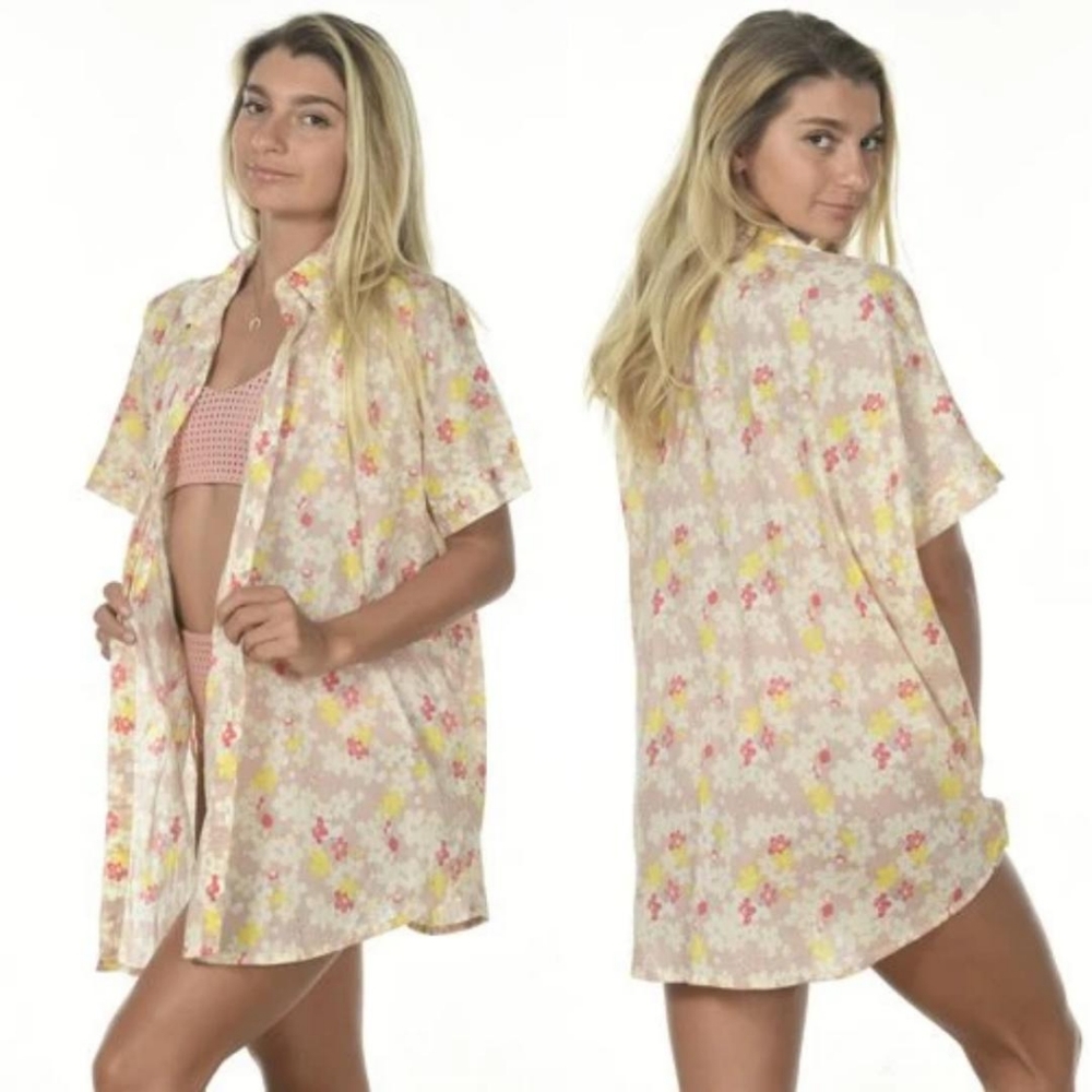 New acacia Mombasa shirt cherry blossom dress P XS - Picture 6 of 16